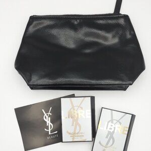 YSL Yves Saint Laurent 3p Set Cosmetic Bag w Samples NEW